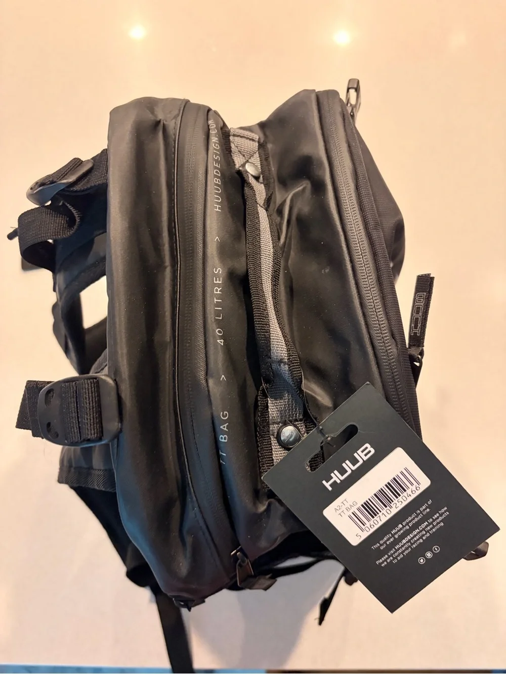 Huub black backpack